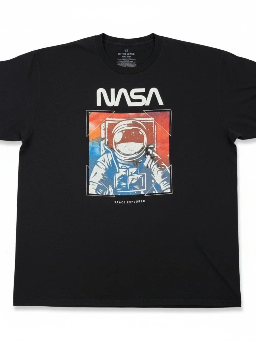 NASA Astronaut Moon Graphic T Shirt Black 3XL